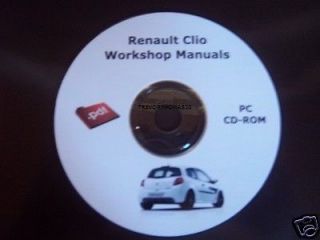 Renault CLIO Engine Electrical & Body workshop repair manual cd diesel