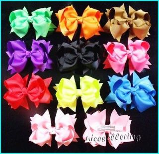 lot Baby Infant Girl Costume Boutique Hair Bows Clips Xmas H1 gojrhff