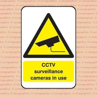 Cameras In Use CCTV Sign SECU041 Free P&P Cheapest On 