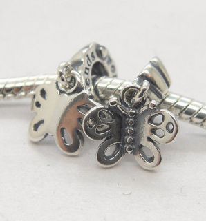 authentic Silver Core butterfly Friends Forever Dangle beads YB062