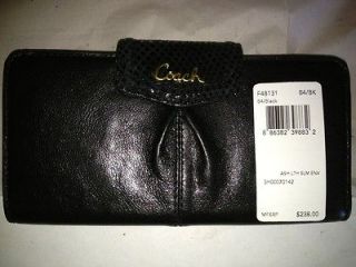 coach ashley black wallet in Womens Accessories
