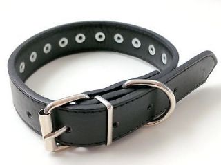 Dog Collar Various Sizes PU Leather *NEW*