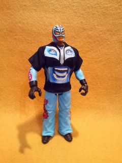 WWE Mattel Rey Mysterio Sky Blue Color with Rey BIG FACE Sleeved