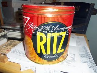 Ritz Cracker Tin Cannister 50th Anniversary 1934 1984 RARE