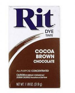 COCOA BROWN RIT FABRIC CRAFT BASKETRY DYE POWDER TINT TINTE