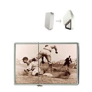 Ty Cobb Slide Baseball Detroit Tigers Flip top lighter