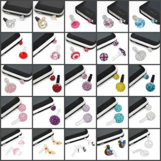 ANTI DUST CHARMS FOR MOBLIE PHONE/IPHONE 3.5MM PLUG HUGE CHOICE