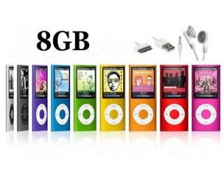 New 8GB  Mp4 Player with LCD Screen FM Radio Movie Player 8 Color