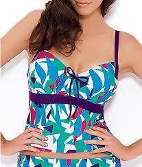 Panache Natalie Tankini SW0661 Turquoise Multi 30 38 D_J Cup