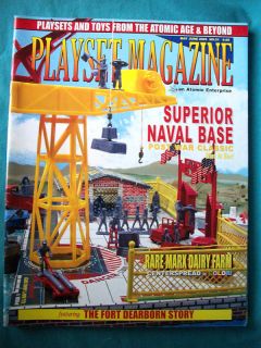 Playset Magazine #21 Superior Naval Base,MARX Dairy Farm +Fort
