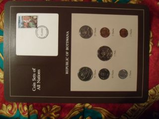 Coin Sets of All Nations Botswana 1981   1984 cow