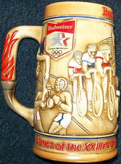1980 Budweiser Stein for the 1984 Los Angeles Summer Olympics Games
