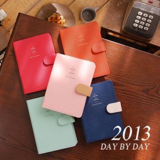 Any Year Type Iconic Faux Leather Flap Cover Diary Day By Day New For