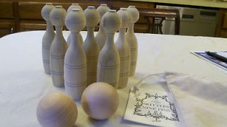 Colonial Williamsburg 18th Century Skittles Game Lawn Bowling Bowl