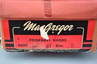 Vintage MacGregor Football Shoes A625 Size 9 Cleat