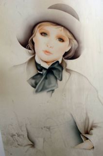 Sara Moon Original Airbrush on Board   DRASTICALLY REDUCED