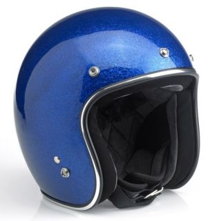 Cobalt Blue Megaflake Hustler DOT Helmet by Biltwell, Inc.