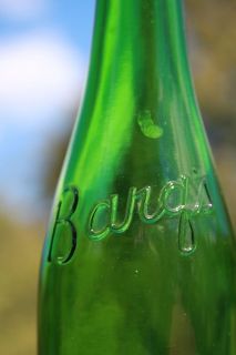 1947 BARQS Green Embossed Soda Bottle