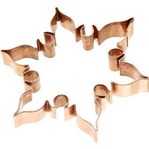Road Regal Snowflake Shaped Cookie Cutter Biscuit Mold Jello Copper