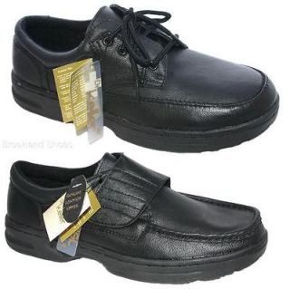 Mens Dr Keller Black Leather Comfort Fit Work Formal Casual Shoes