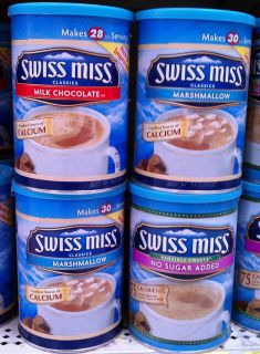 SWISS MISS HOT CHOCOLATE COCOA MIX CHOOSE MILK CHOCOLATE/MARS HMALLOWS