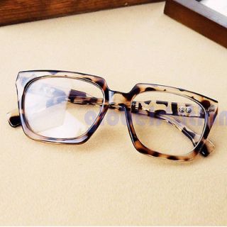 Nerd Glasses Clear Lens Glasses Plate Frame Eyewear Rivet Style