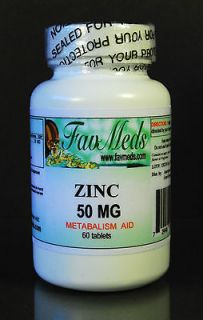 Zinc 50mg, cold aid, immunity sickle cell, ulcers, vegetarian diet