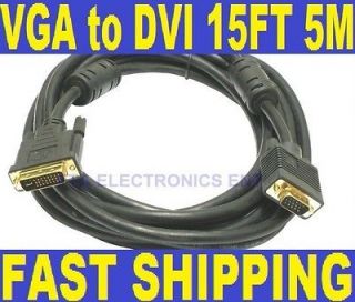 DVI I 29pin to VGA 15pin Gold Plated Cable for Computer SVGA Converter
