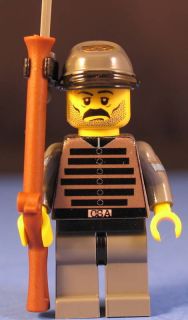 LEGO® brick cus CIVIL WAR CONFEDERATE INFANTRY Sergeant