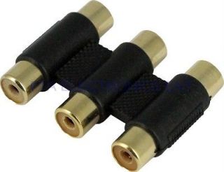 Video Joint Straight Plug Jack Adapter Connector Coupler AV Cable