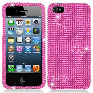 Newly listed Hot Pink Bling Diamond Hard Case Cover For Apple iPhone 5