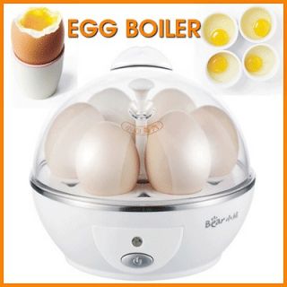 Mini Egg Cooker Electric Steam egg Cooking Boiler Poacher for 6 Eggs