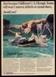 1968 Converse All Star hi top etc shoes underwater photo vintage print