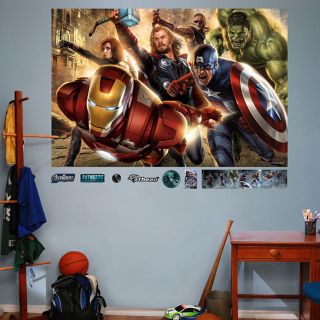 The Avengers Mural Fathead Marvel Comics Brand New