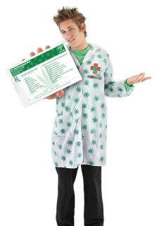 POT DOCTOR WEED MAN Leaf medical Marijuana Card Costume Kit