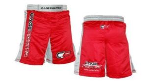 Cage Fighter MMA Fight Shorts RED   UFC Clothing
