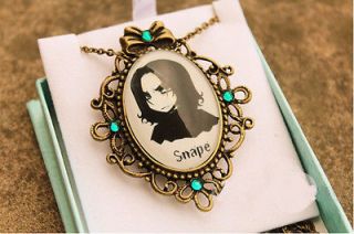Potter Snape Cute Figure Copper Glass Pendant Necklace Sweater Chain