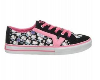 Vans Hello Kitty Tory Authentic Shoes Kids Black Pink WhiteVN 0F7773 E