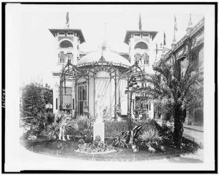 Rear view,Pavilion, Monaco,garden, statue,Virgin Mary,Paris Exposition
