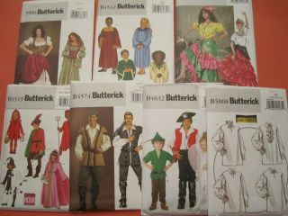 Butterick Patterns Costumes YOU CHOOSE B3906 B4319 B4542 B4574 B4632