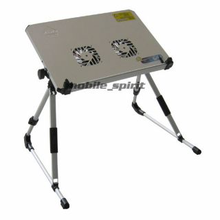 Desk Stand Bed Table Folding Foldable Adjustable USB Cooling Fan