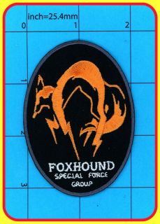 Metal Gear Solid Patch Iron on Game PS3 Fox Hound Fox Embroided