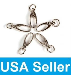 25 50 100 U pick Silver Metal Lanyard Hook Swivel Snap Clasp Clips USA
