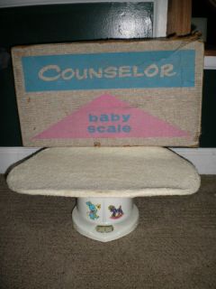 Vintage Counselor Baby Scale Box Cloth