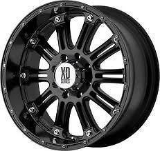 XD Hoss Black 20 Wheels W/ 33x12.50x20 Toyo Tires