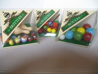 MINI DESKTOP GAMES   SKITTLES / BOULES / CROQUET