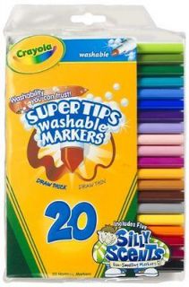 Crayola 20ct Washable Super Tips with Silly Scents