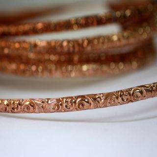 3ft Jewelry Making Pure Copper 3339 Gallery Wire Bezel Fancy Strip