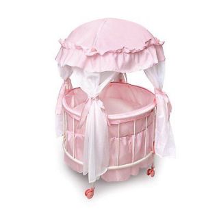 Royal Pavilion Round Baby Doll Crib Canopy Bedding Toy Child Pink