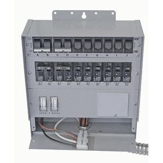 TRANSFER SWITCH for Portable Generators   50 Amp   120/240V   10